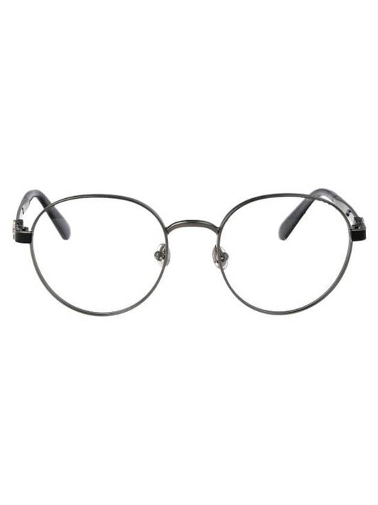 Round Metal Eyeglasses Silver - MONCLER - BALAAN 1