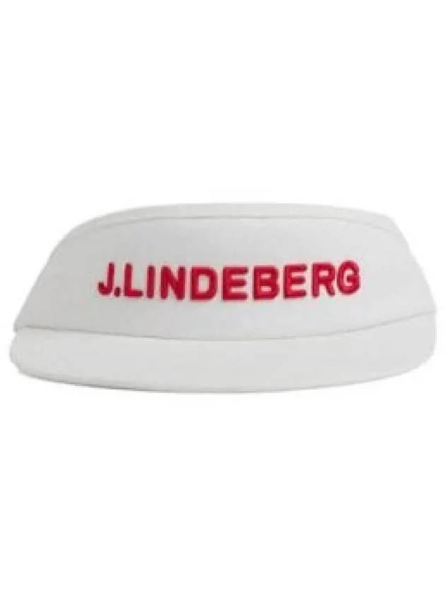 Viktor Embroidered Logo Visor White - J.LINDEBERG - BALAAN 2