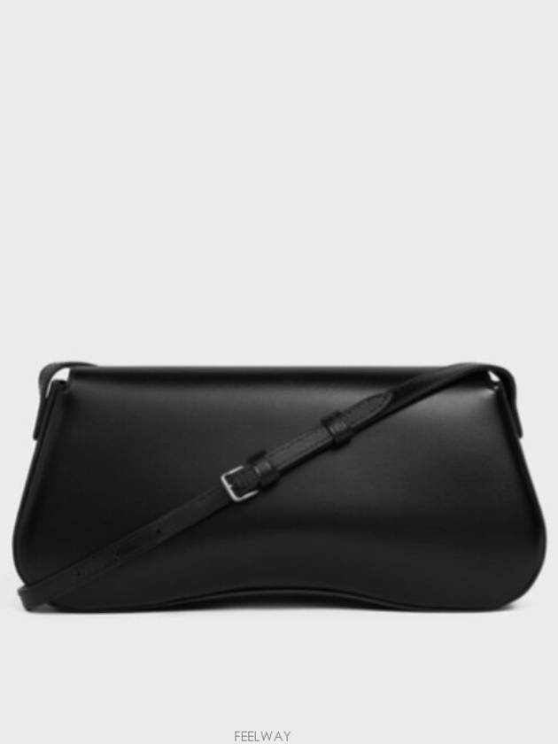 Medium Calfskin Shoulder Bag Black - CELINE - BALAAN 7