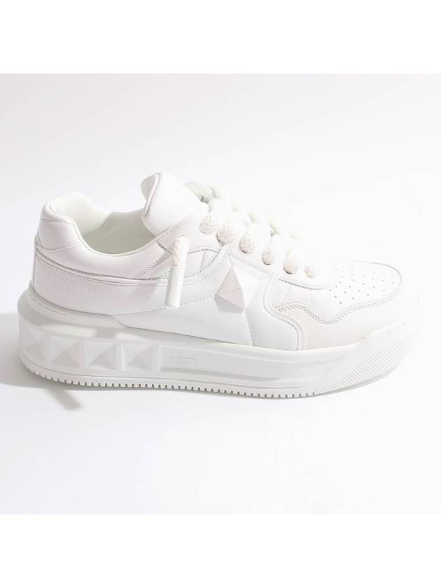 One Stud XL Low-Top Sneakers White - VALENTINO - BALAAN 2