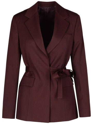 Lanvin Burgundy Wool Blazer - LANVIN - BALAAN 1