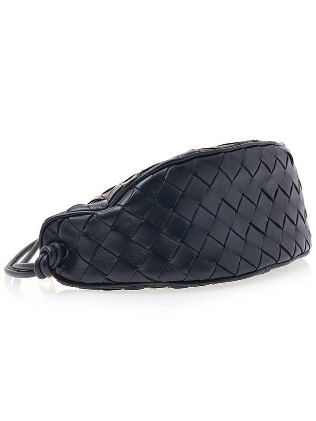 Intrecciato Strap Pouch Tote Bag Black - BOTTEGA VENETA - BALAAN 6