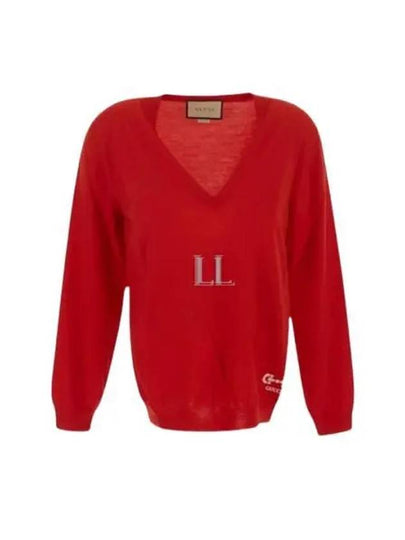 Women's Horsebit Knit Top Red - GUCCI - BALAAN 2