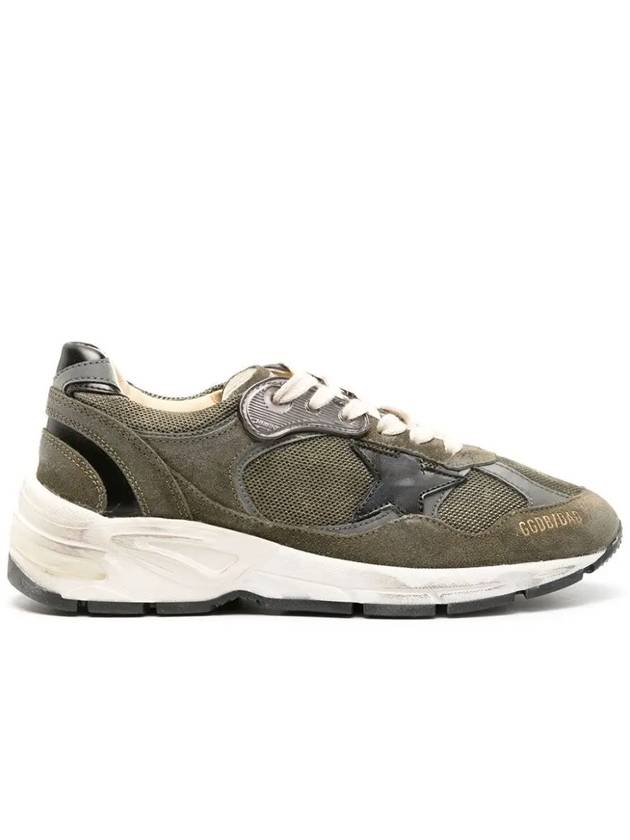 Dad Star Distressed Finish Low Top Sneakers Khaki - GOLDEN GOOSE - BALAAN 3