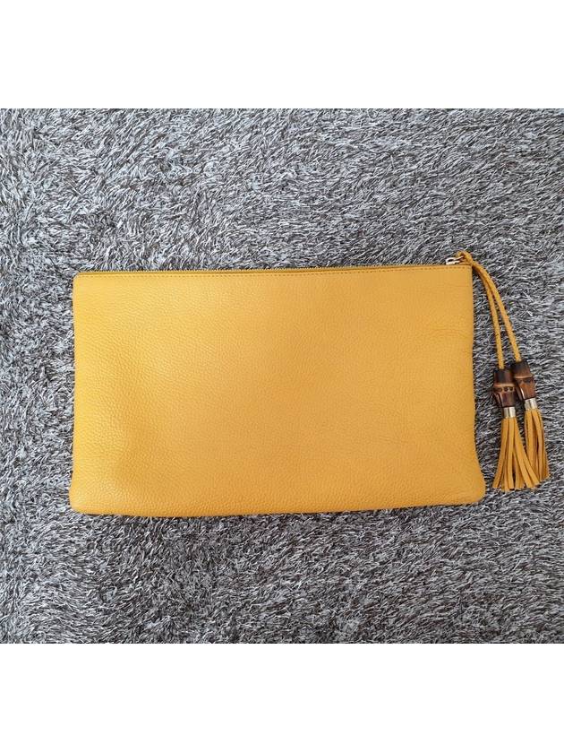 Bamboo tassel clutch bag - GUCCI - BALAAN 4