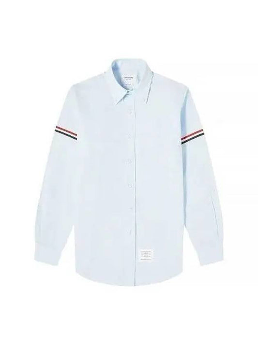 Armband Oxford Shirt Blue MWL 1039120 - THOM BROWNE - BALAAN 1