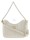 Matelasse Nappa Leather Shoulder Bag White - MIU MIU - BALAAN 2