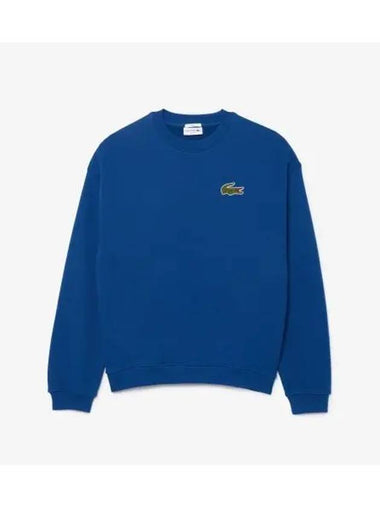 Boucle Big Croc Crew Neck Sweatshirt Dark Blue - LACOSTE - BALAAN 1