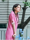 MET summer knit collar dress pink - METAPHER - BALAAN 7