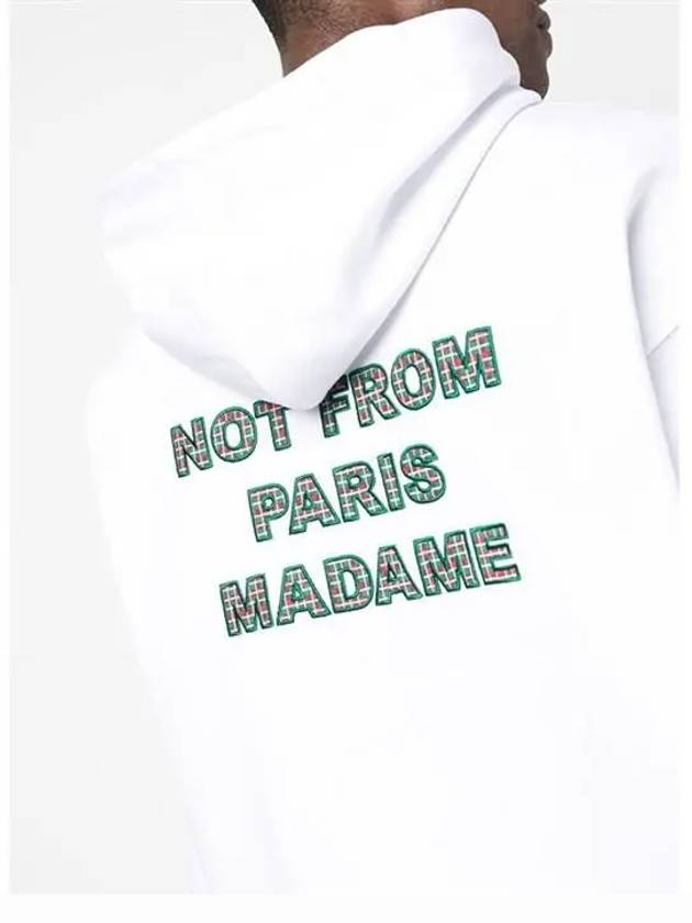 Drold Monsieur Slogan Hoodie White HO121 CO001 - DROLE DE MONSIEUR - BALAAN 5