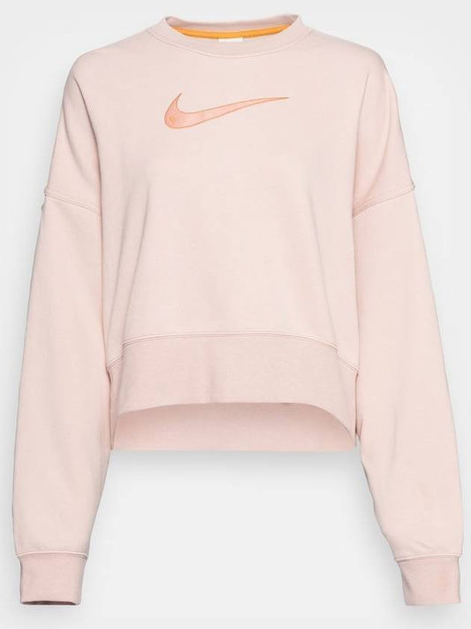 Sportswear Swoosh Fleece Crop Sweatshirt Pink - NIKE - BALAAN 1