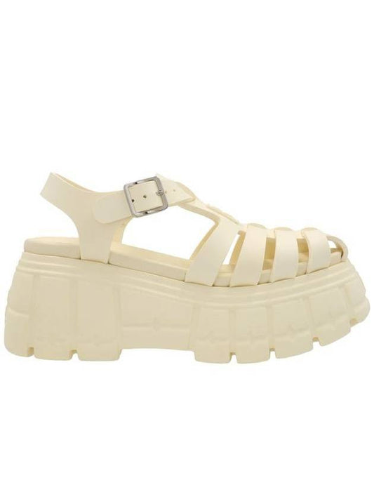 Eva platform sandals ivory - MIU MIU - BALAAN.