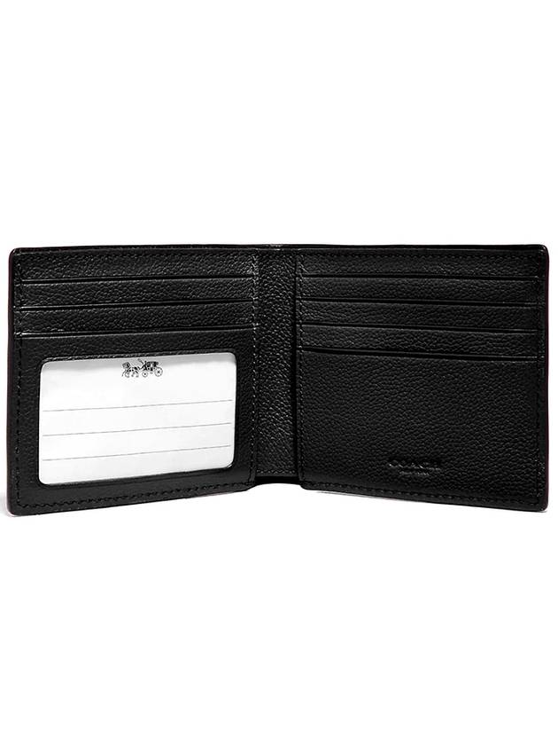 ID Billfold Half Wallet Black - COACH - BALAAN 3