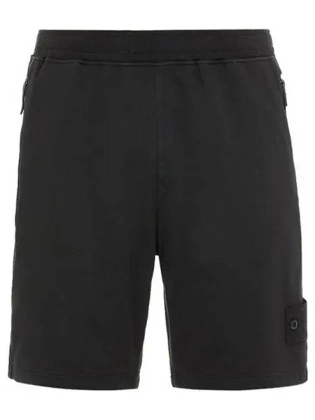 Ghost Fleece Shorts Black - STONE ISLAND - BALAAN 2