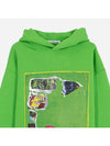 Printed hooded sweatshirt hoodie green FN WN SWEA000197 - ACNE STUDIOS - BALAAN 2