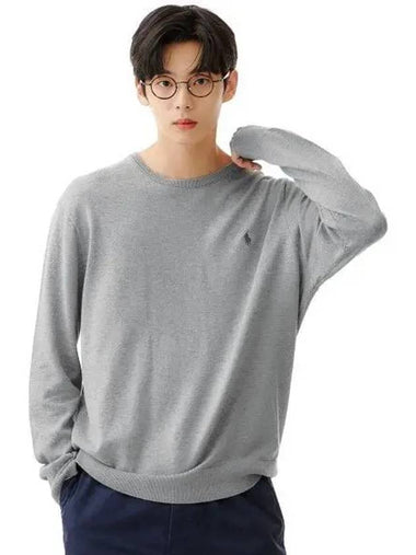 Cotton Cashmere Pullover Gray - POLO RALPH LAUREN - BALAAN 1