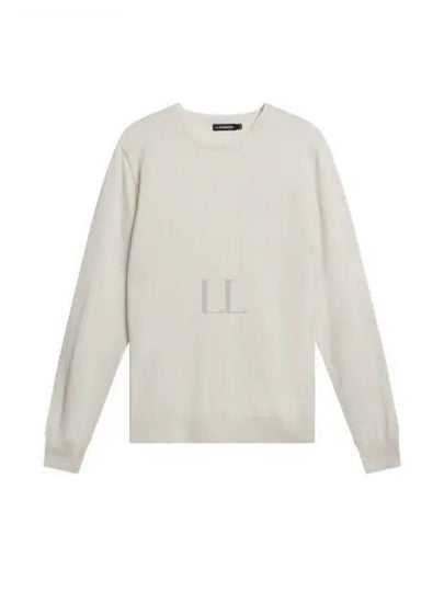 Lyle Merino Crew Neck Knit Top Cloud White - J.LINDEBERG - BALAAN 2