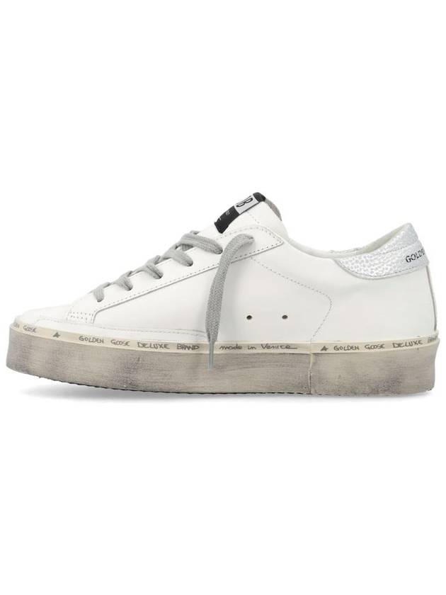 Hi Star White Metallic Silver Heel Tab Sneakers - GOLDEN GOOSE - BALAAN 4