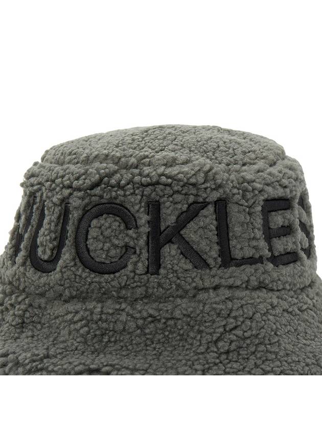 Cobble Embroidered Logo Bucket Hat Green - MOOSE KNUCKLES - BALAAN 8