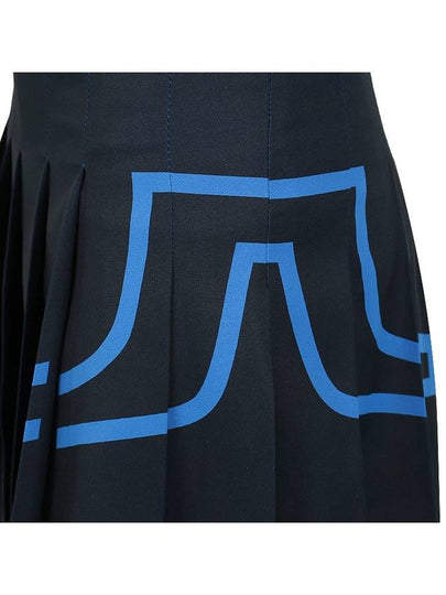 Women's Naomi Pleated Skirt Navy - J.LINDEBERG - BALAAN 8