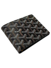 Victoire Wallet In Canvas And Calfskin Black - GOYARD - BALAAN 6