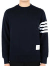 Men's Diagonal Armband Crew Neck Classic Sweatshirt Navy - THOM BROWNE - BALAAN 2