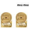 Earrings 5IO1242DTU F0056 Gold - MIU MIU - BALAAN 4