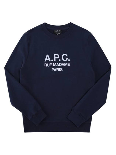 Rufus Embroidery Logo Sweatshirt Navy - A.P.C. - BALAAN 2