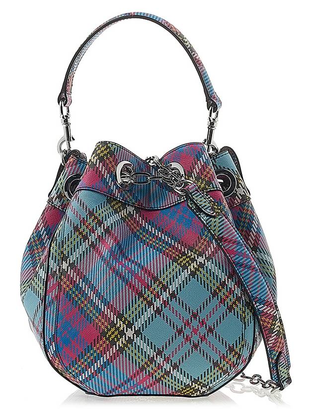 Chrissy Chain Medium Bucket Bag Mac Andy Tartan - VIVIENNE WESTWOOD - BALAAN 4