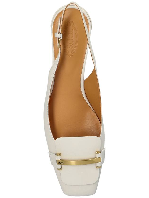 Tod’s Leather Heeled Shoes, Women's, White - TOD'S - BALAAN 6