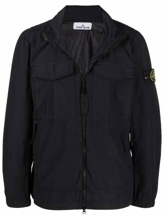 Waffen Naslan Light Watro Zip-up Jacket Black - STONE ISLAND - BALAAN 2