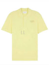 Handwriting Comfort Polo Shirt Chalk Yellow - MAISON KITSUNE - BALAAN 2