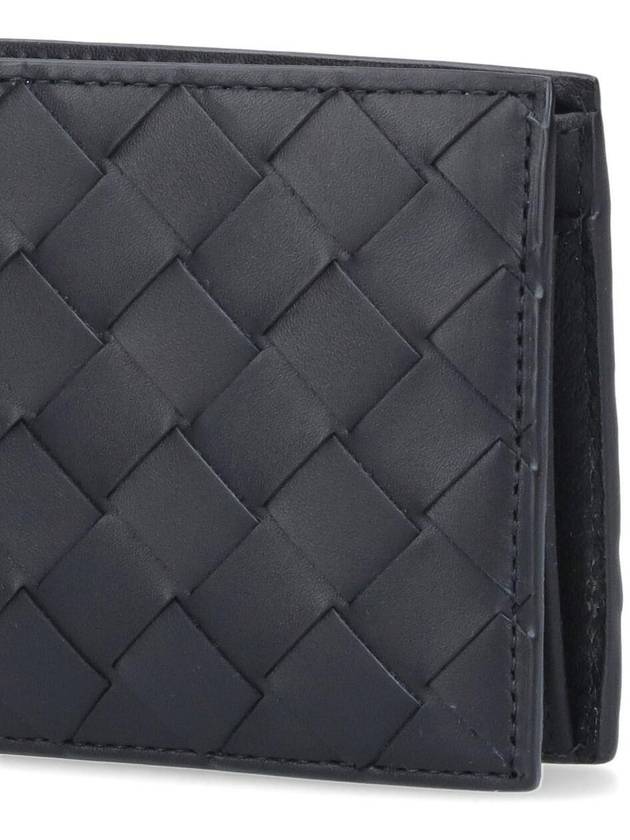 Intrecciato Bifold Half Wallet Black - BOTTEGA VENETA - BALAAN 5