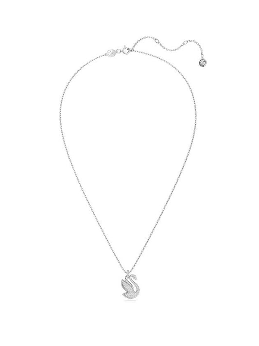 Women's Iconic Swan Pendant Necklace Silver - SWAROVSKI - BALAAN 1