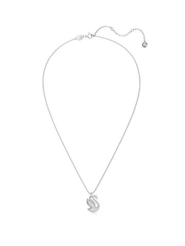 Women's Iconic Swan Pendant Necklace Silver - SWAROVSKI - BALAAN 1