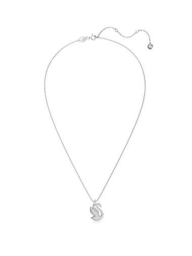 Women's Iconic Swan Pendant Necklace Silver - SWAROVSKI - BALAAN 1