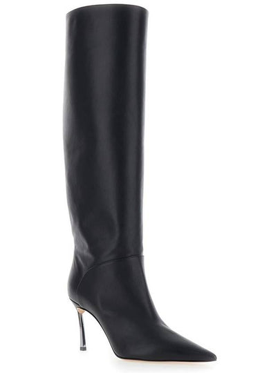 'Superblade' Black Knee-High Boots With Stiletto Heel In Leather Woman - CASADEI - BALAAN 2