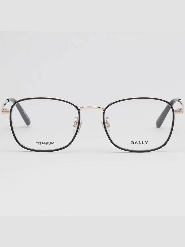 Titanium glasses frame BY5068H 005 square metal frame ultra light - BALLY - BALAAN 3