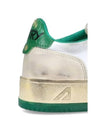 Men's Medalist Super Vintage Low Top Sneakers H White Green - AUTRY - BALAAN 5