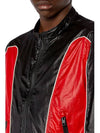 J Clay Shiny Ripstop Biker Jacket Black Red - DIESEL - BALAAN 4