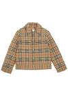 Kids Vintage Check Quilted Jacket Beige - BURBERRY - BALAAN 2