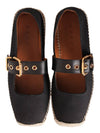 Petal Canvas Espadrilles Black - MARNI - BALAAN 5