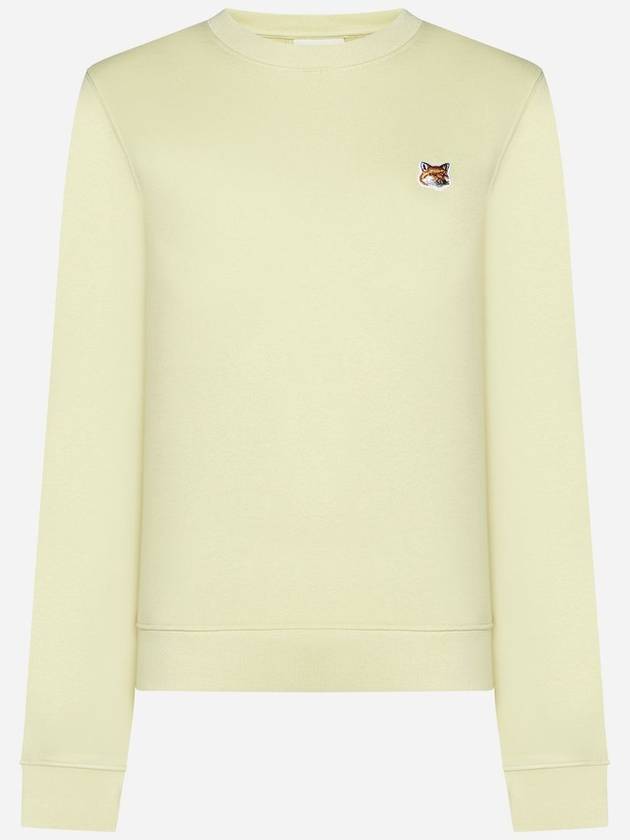 Fox Head Patch Regular Sweatshirt Yellow - MAISON KITSUNE - BALAAN 2