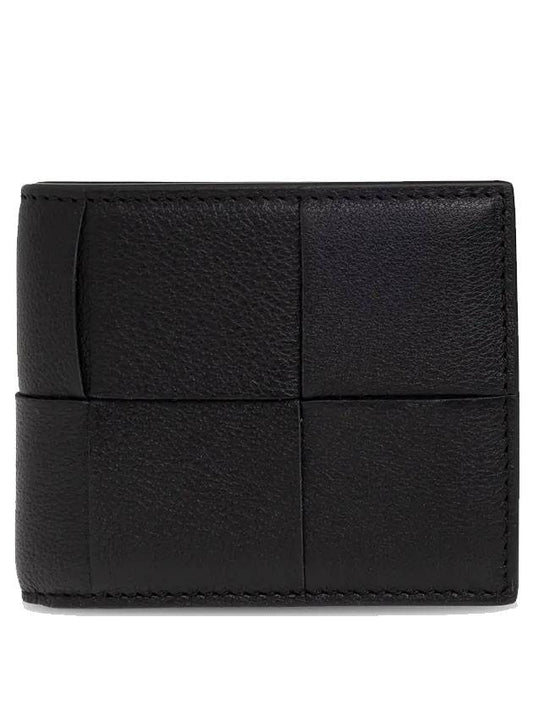 Intrecciato Bifold Half Wallet Black - BOTTEGA VENETA - BALAAN 1