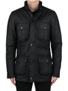 Corbridge Wax Zip-Up Jacket Black - BARBOUR - BALAAN 2