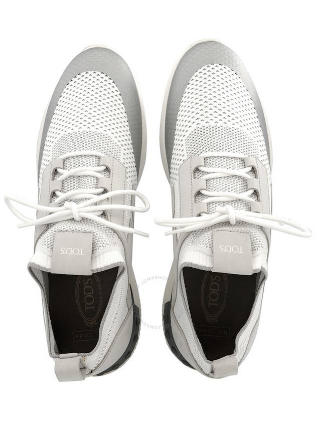 Ice Medium No Cord 02 High Tech Fabric Low Top Sneakers Gray - TOD'S - BALAAN 4