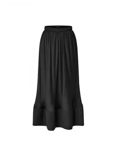 Velvet Hem A-Line Skirt Black - LOUIS VUITTON - BALAAN 2