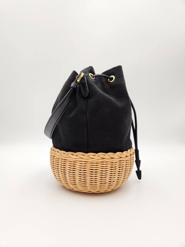 Women s Hemp Basket Bucket Bag Black 1BH115 Condition A - PRADA - BALAAN 5