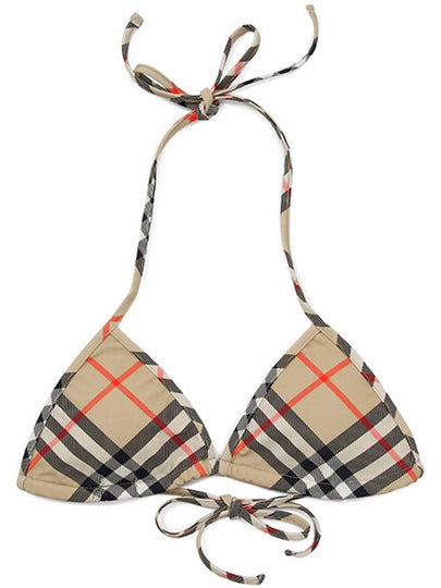 Check Bikini Top Sand - BURBERRY - BALAAN 2