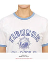 Women s Short Sleeve T Shirt TIBURON LIGHT WASHED WHITE ROYAL W - WILD DONKEY - BALAAN 5